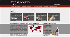 Desktop Screenshot of es.pancargo.net