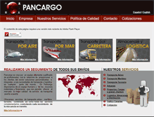 Tablet Screenshot of es.pancargo.net